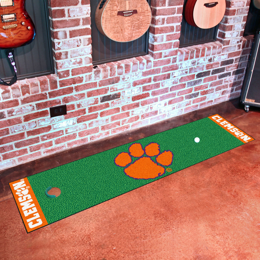 Clemson Tigers Putting Green Mat - 18