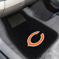 Chicago Bears  2-Piece Embroidered Car Mat Set - 17"x25.5"