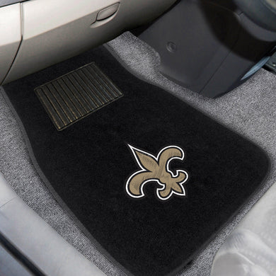 New Orleans Saints  2-Piece Embroidered Car Mat Set - 17