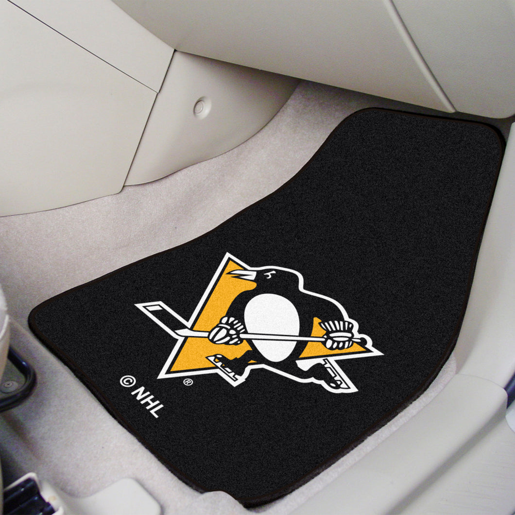 Pittsburgh Penguins  2-Piece Carpet Car Mats - 18