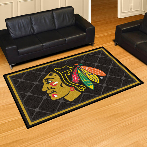 Chicago Blackhawks Plush Rug - 5'x8'