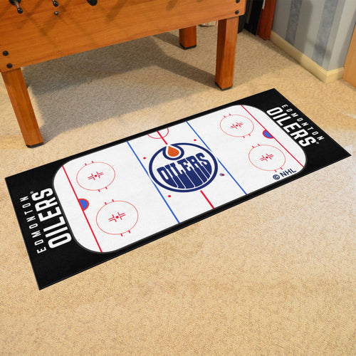 Edmonton Oilers Hockey Rink Runner Rug 72