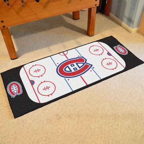 Montreal Canadiens Hockey Rink Runner Rug 72