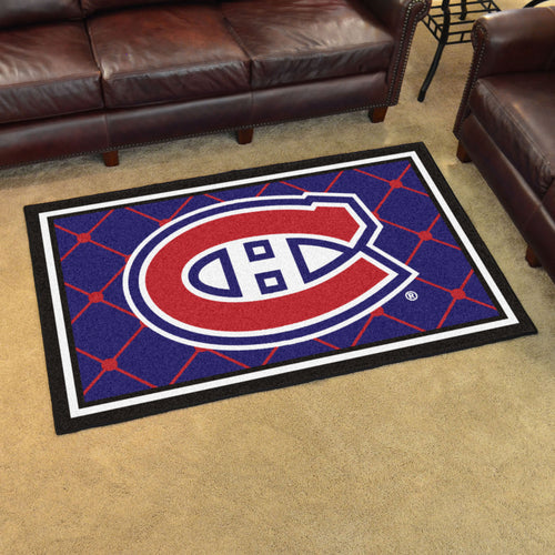  Montreal Canadiens Plush Rug - 4'x6'