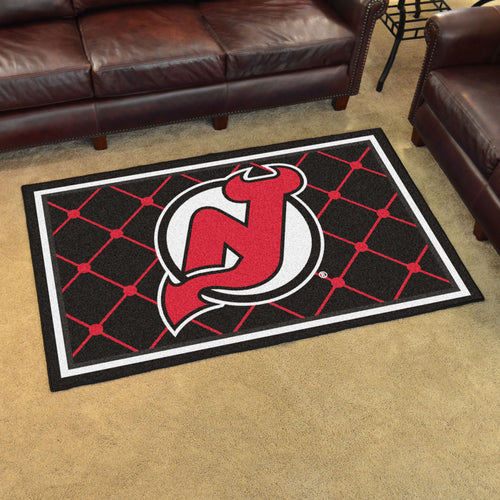 New Jersey Devils Plush Rug - 4'x6'