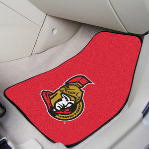 Ottawa Senators  2-Piece Carpet Car Mats - 18"x27"