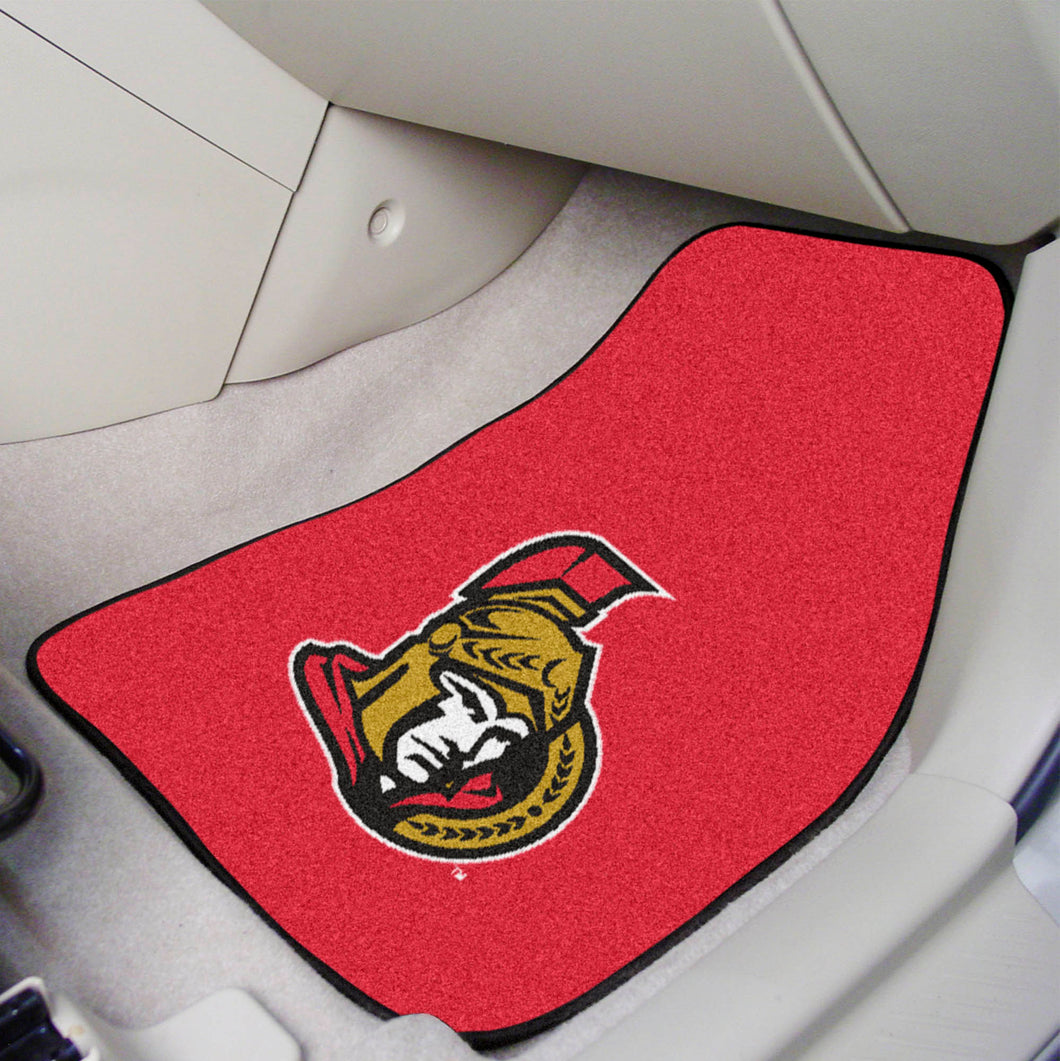 Ottawa Senators  2-Piece Carpet Car Mats - 18