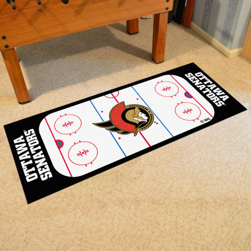 Ottawa Senators Hockey Rink Runner Rug 72