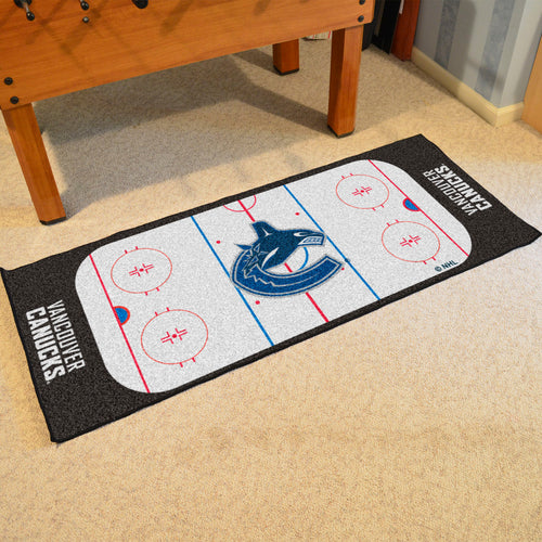  Vancouver Canucks Hockey Rink Runner Rug 72