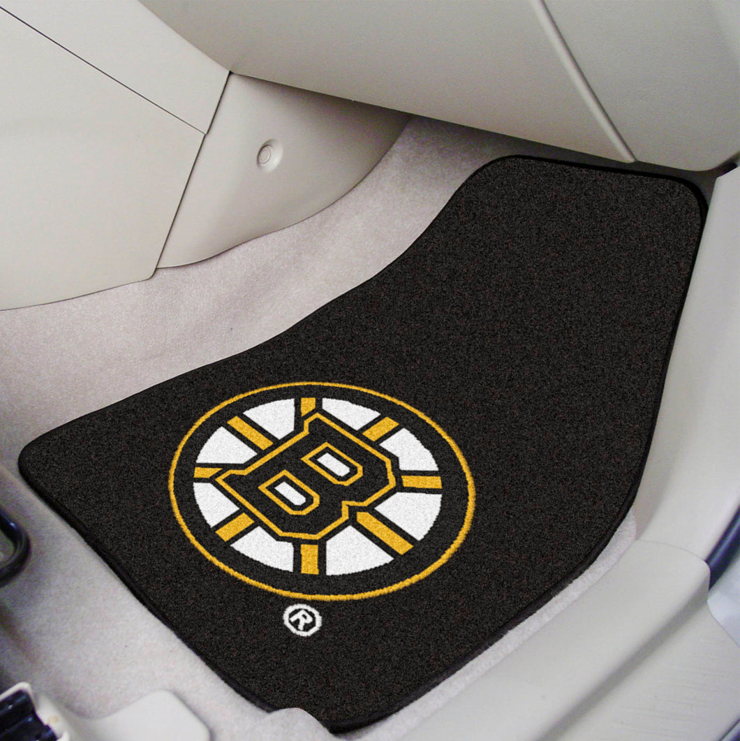 Boston Bruins 2-Piece Carpet Car Mats - 18