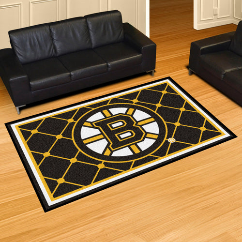 Boston Bruins Plush Rug - 5'x8'