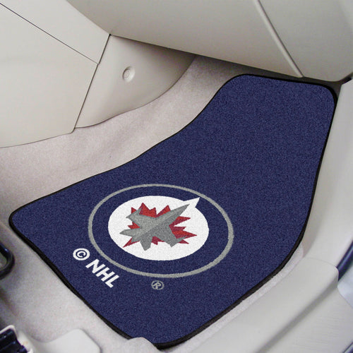 Winnipeg Jets  2-Piece Carpet Car Mats - 18