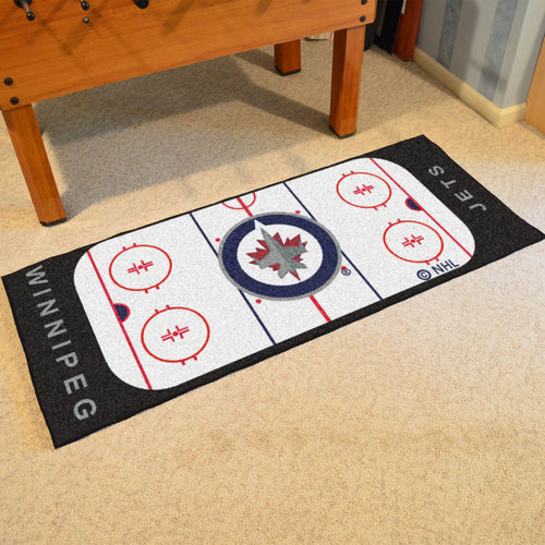 Winnipeg Jets Hockey Rink Runner Rug 72