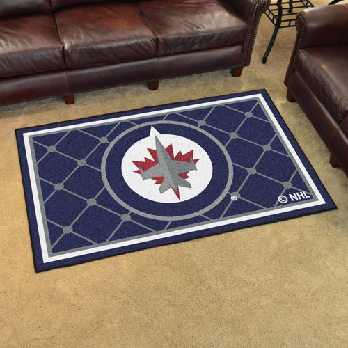 Winnipeg Jets Plush Rug - 4'x6'