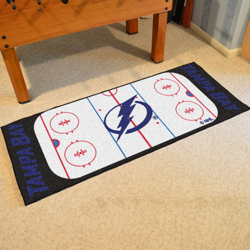 Tampa Bay Lightning Hockey Rink Runner Rug 72