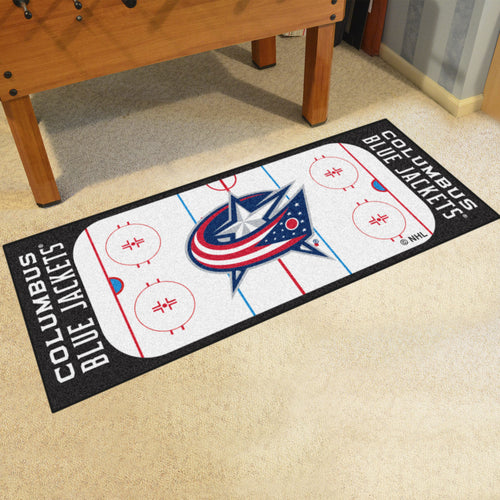 Columbus Blue Jackets Hockey Rink Runner Rug 72