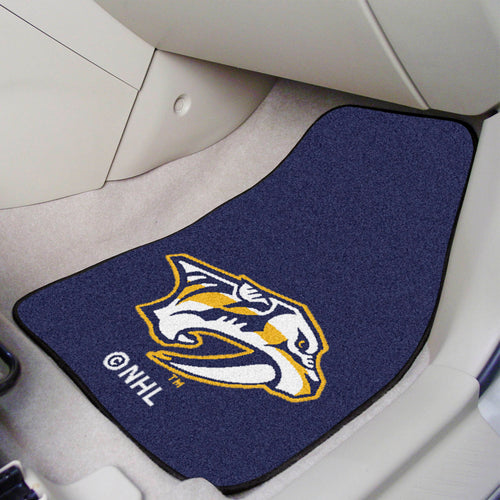 Nashville Predators 2-Piece Blue Carpet Car Mats - 18