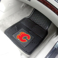 Calgary Flames 2-Piece Vinyl Car Mats - 18"x27"