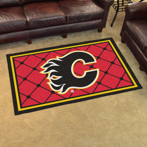 Calgary Flames Plush Rug - 4'x6'