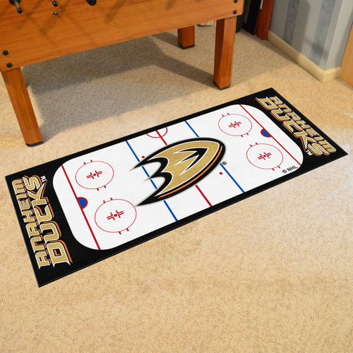 Anaheim Ducks Hockey Rink Runner Rug 72