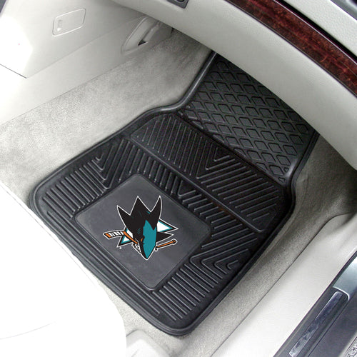San Jose Sharks 2-Piece Vinyl Car Mats - 18