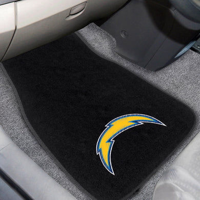 Los Angeles Chargers  2-Piece Embroidered Car Mat Set - 17