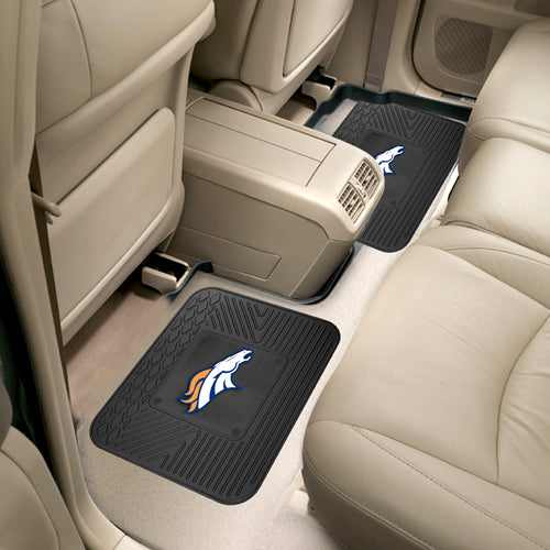 Denver Broncos 2 Piece Utility Car Mat Set