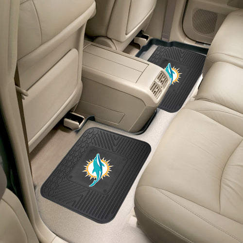 Miami Dolphins 2 Piece Utility Car Mat Set