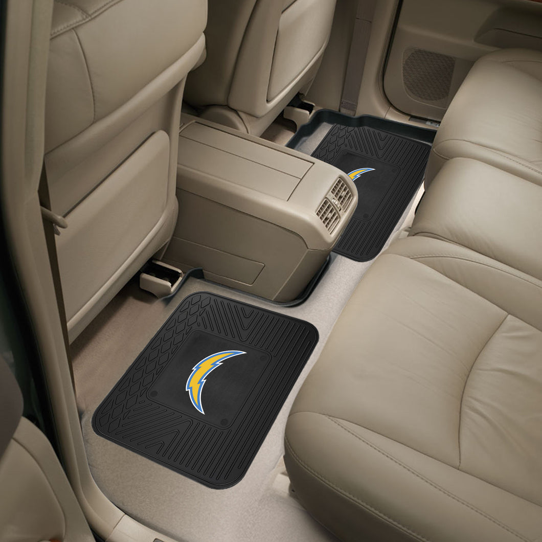 Los Angeles Chargers 2 Piece Utility Car Mat Set