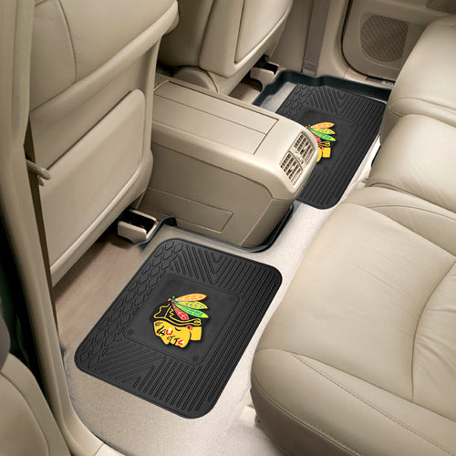 Chicago Blackhawks 2 Piece Utility Car Mat Set