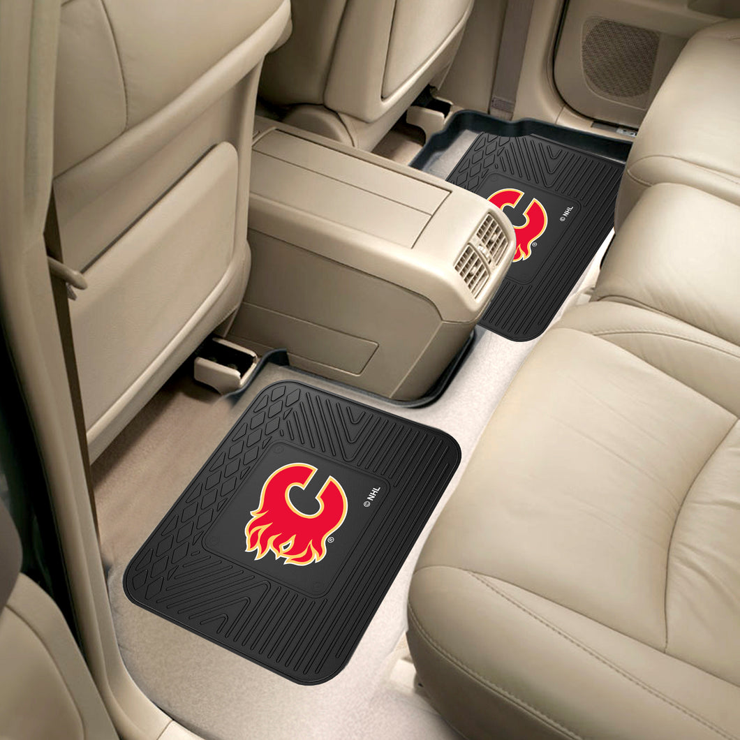 Calgary Flames 2 Piece Utility Car Mat Set