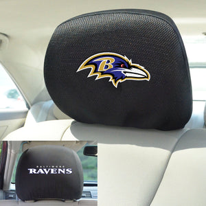 Baltimore Ravens Set of 2 Headrest Covers 
