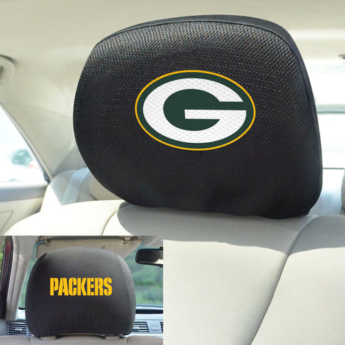 Green Bay Packers Set of 2 Headrest Covers 