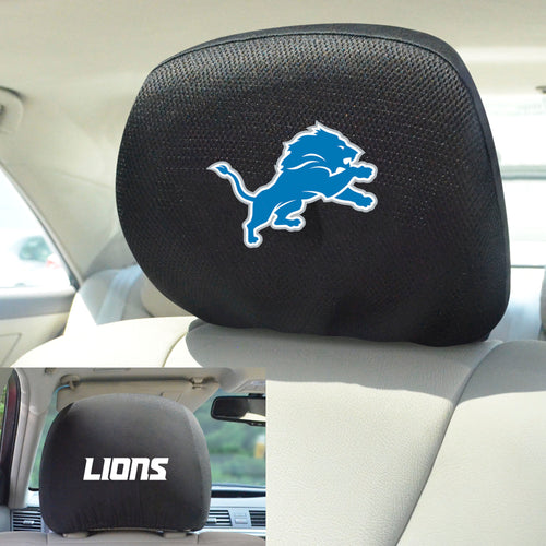 Detroit Lions Set of 2 Headrest Covers 