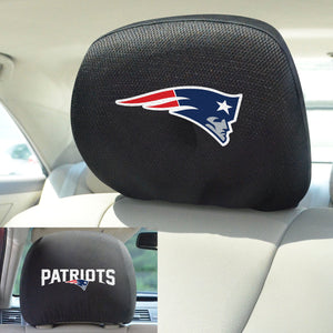 New England Patriots Set of 2 Headrest Covers 