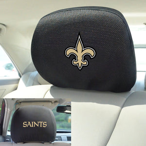 New Orleans Saints Set of 2 Headrest Covers 