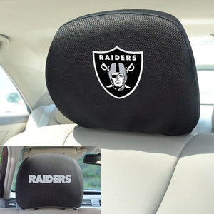 Las Vegas Raiders Set of 2 Headrest Covers