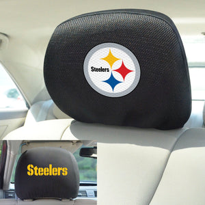 Pittsburgh Steelers Set of 2 Headrest Covers 