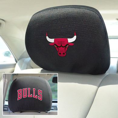 chicago bulls head rest covers