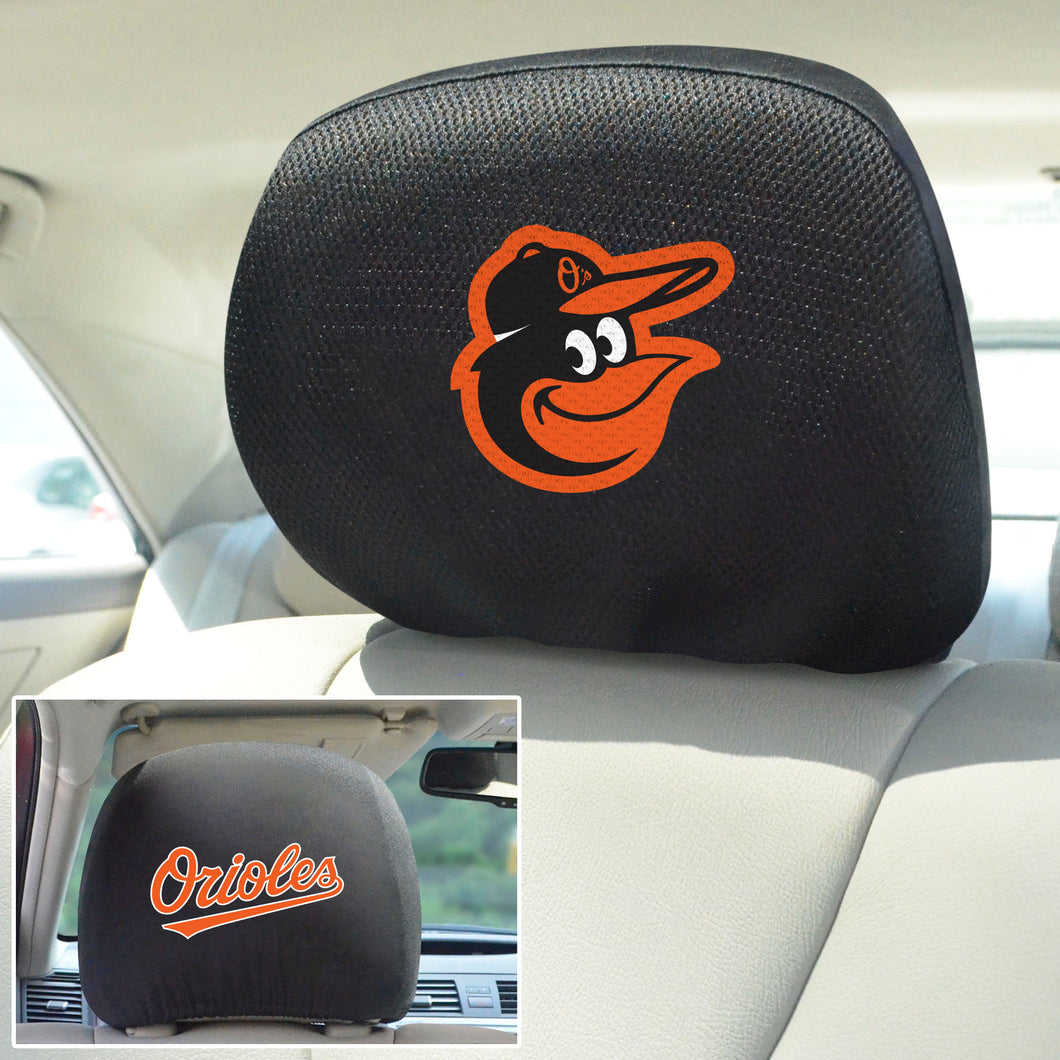 Baltimore Orioles Set of 2 Headrest Covers 