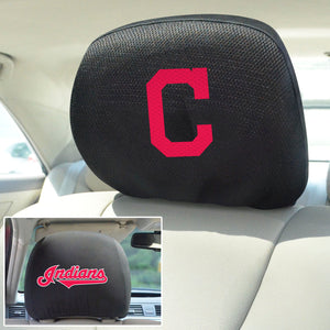  Cleveland Indians Set of 2 Headrest Covers 