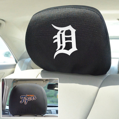 Detroit Tigers Set of 2 Headrest Covers 