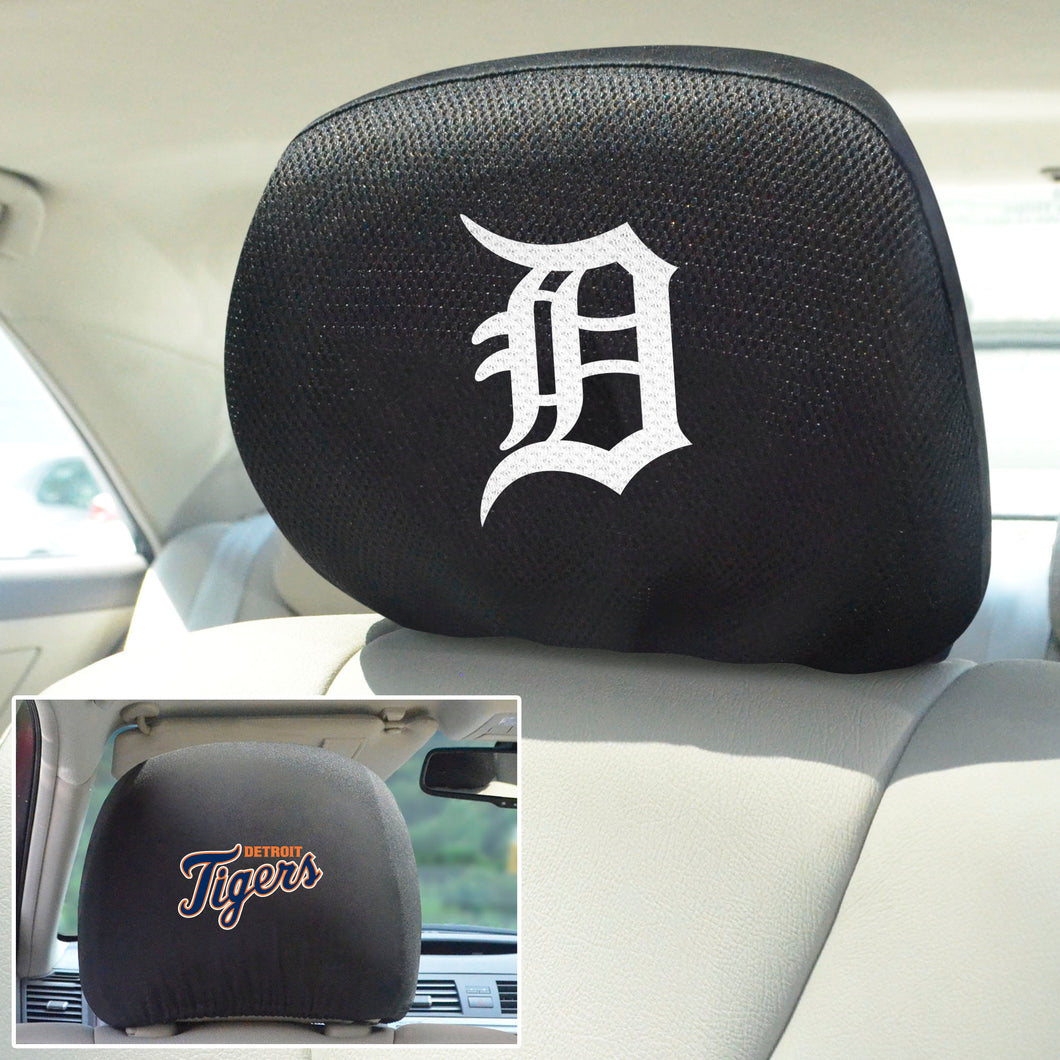 Detroit Tigers Set of 2 Headrest Covers 