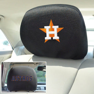  Houston Astros Set of 2 Headrest Covers 
