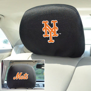 New York Mets Set of 2 Headrest Covers 