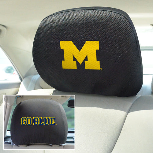 Michigan Wolverines Set of 2 Headrest Covers