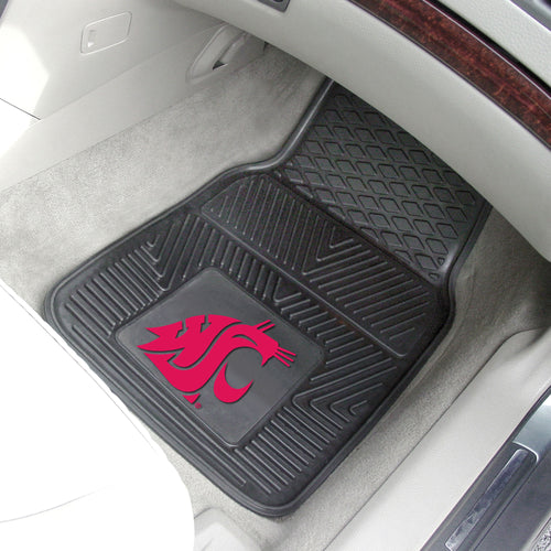 Washington State Cougars 2 Piece Vinyl Car Mats - 18