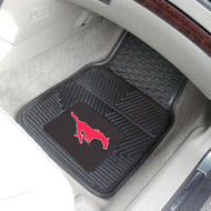 SMU Mustangs 2 Piece Vinyl Car Mats - 18"x27"