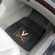 Virginia Cavaliers 2 Piece Vinyl Car Mats - 18"x27"