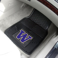 Washington Huskies 2 Piece Vinyl Car Mats - 18"x27"